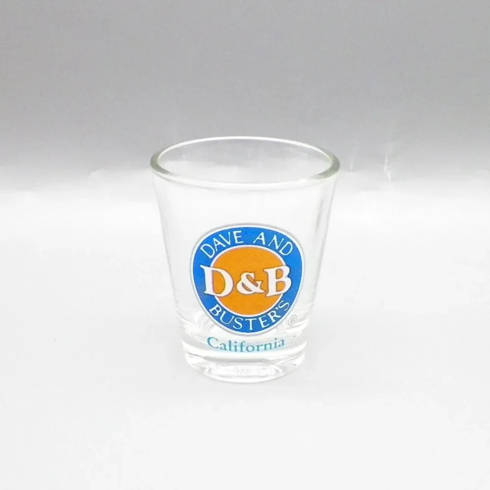Dave and Busters D&B California Shotglass Souvenir Vintage